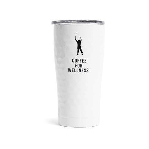 20oz white For Wellness tumbler