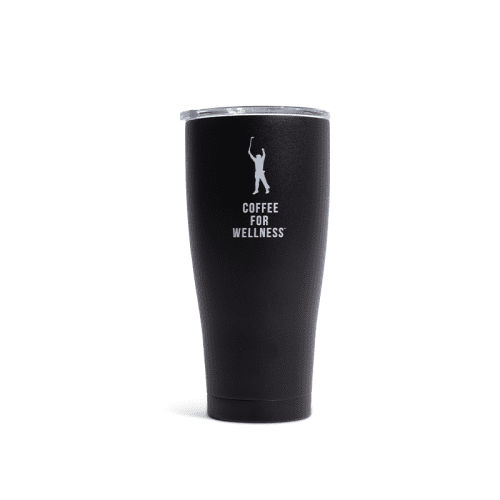 30oz black For Wellness tumbler