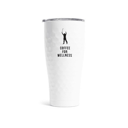 30oz white For Wellness tumbler